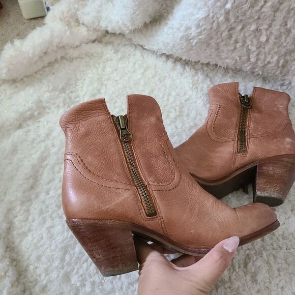 Sam Edelman Louie Fringe Western Soft Leather‎ Bootie Size 6.5 - Picture 6 of 8